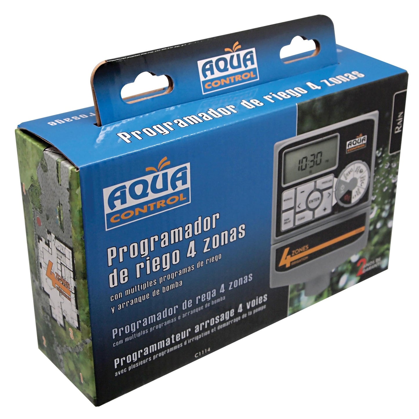 Programador de riego 4 zonas Aqua Control