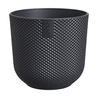 Maceta Antracita Jazz Round Mini Elho 11cm 100% reciclado