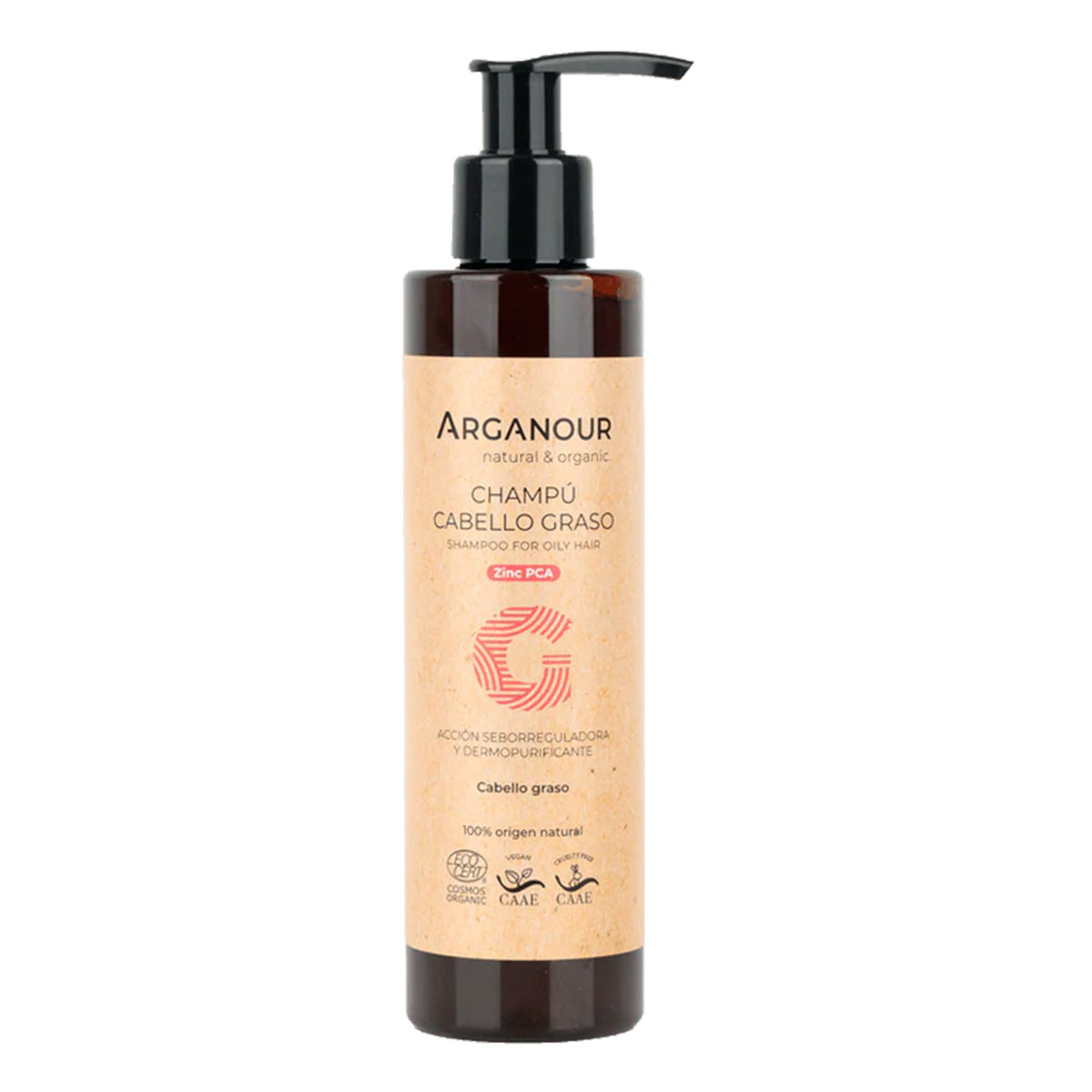 Champú cabello graso sin sulfatos Arganour 200ml