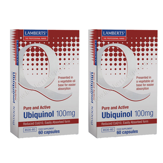 Pack 2x Ubiquinol 100 mg. Puro y Activo