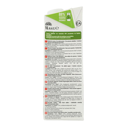 Bebida de Avena Sin azúcar NaturGreen 1 L