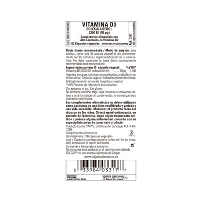 Vitamina D3  2200 UI