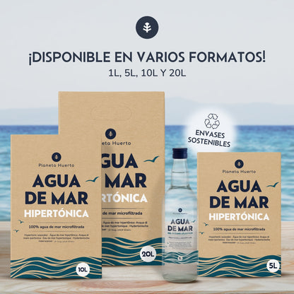 Agua De Mar Hipertónica Planeta Huerto 10 L