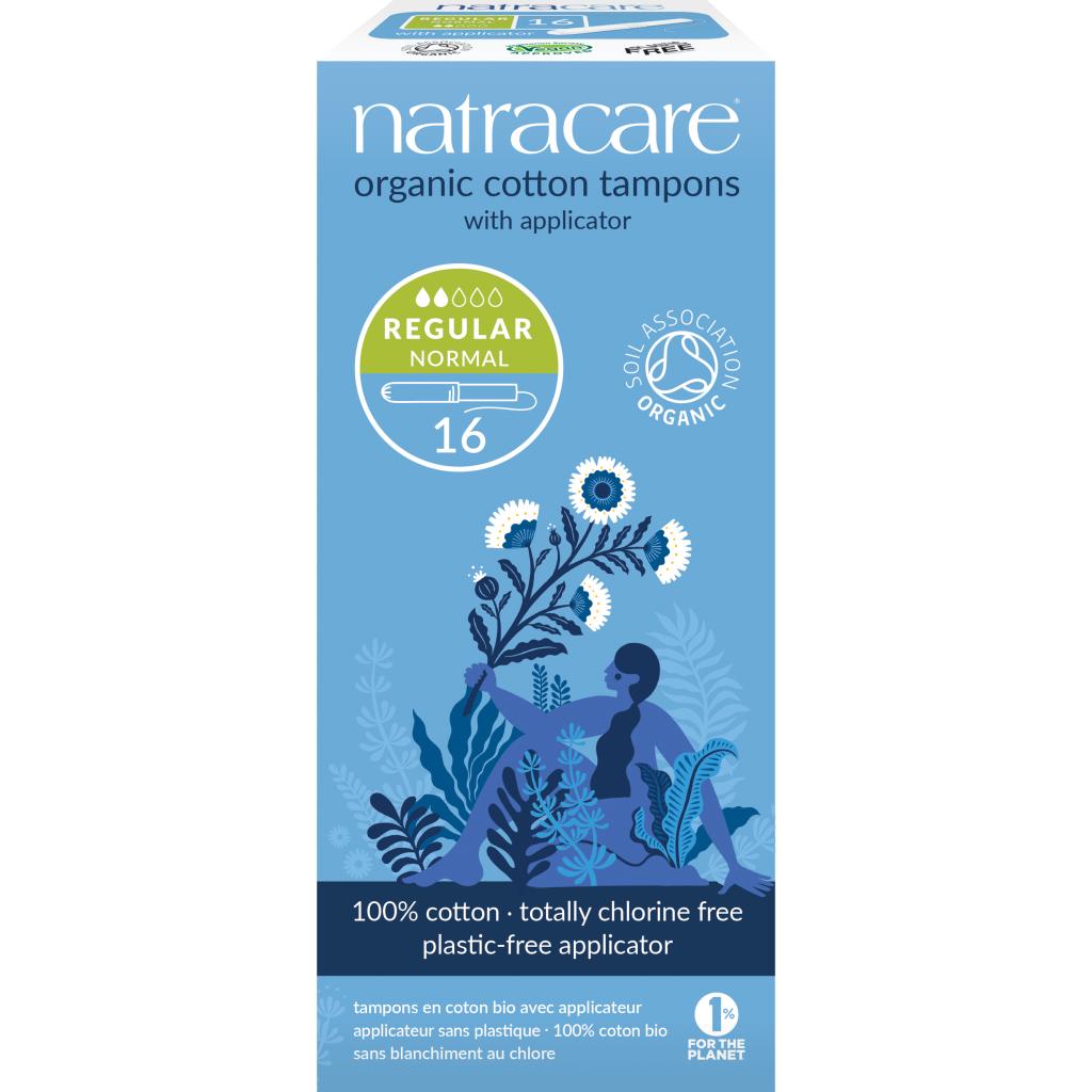 Tampón regular con aplicador bio Natracare 16 uds