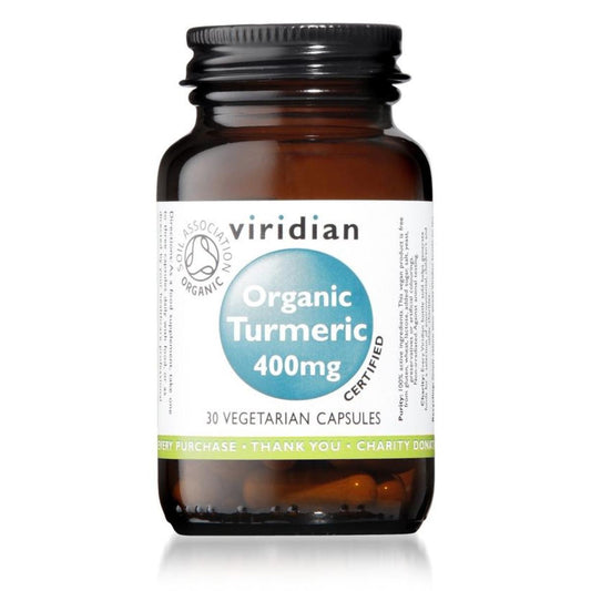 Cúrcuma organic Turmeric 400 mg Viridian 30 cápsulas