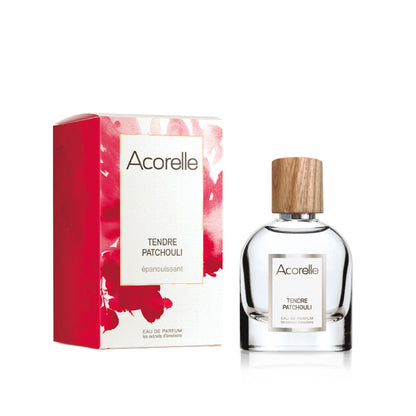 Set de Perfumes 100% de Origen Natural Fragancia Tendre Patchouli, Acorelle, 1x50ml + 1x10ml