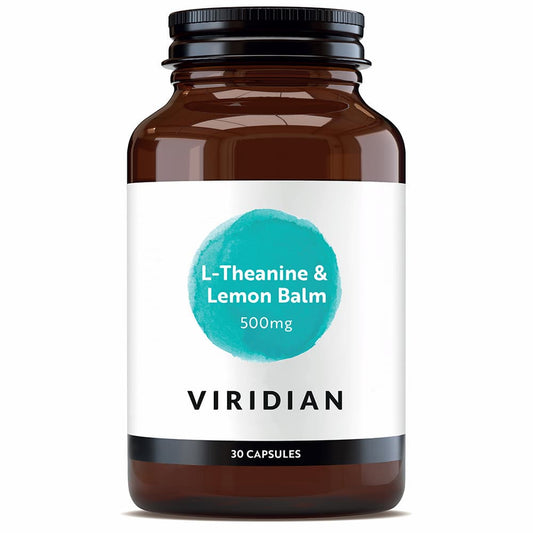 L-Teanina y Melisa Viridian, 30 cápsulas veganas