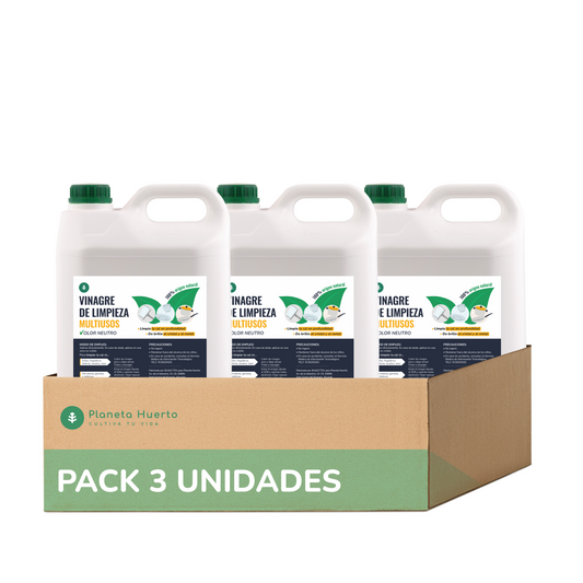 Pack 3x Vinagre Blanco de Limpieza 5L Planeta Huerto