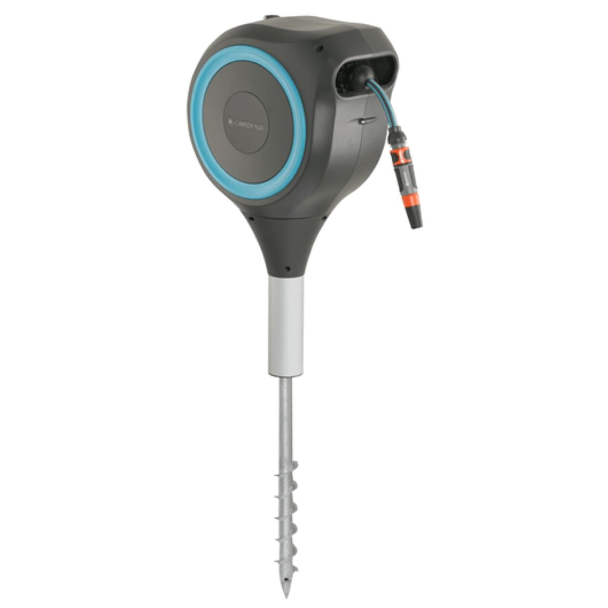 Portamangueras automático con piqueta RollUp S 15 m Gardena