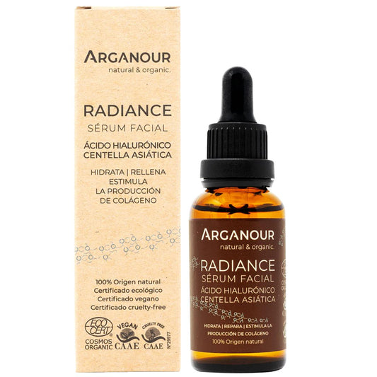 Serum facial Radiance Ácido hialuronico y centella asiática 30ml Arganour