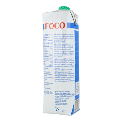 Pack 6x Agua de coco pura 100% Natural Foco 1L