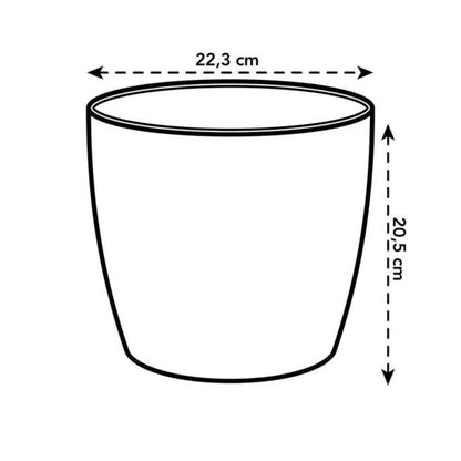 Macetero reciclado Coffee Collection Round Elho 22 cm