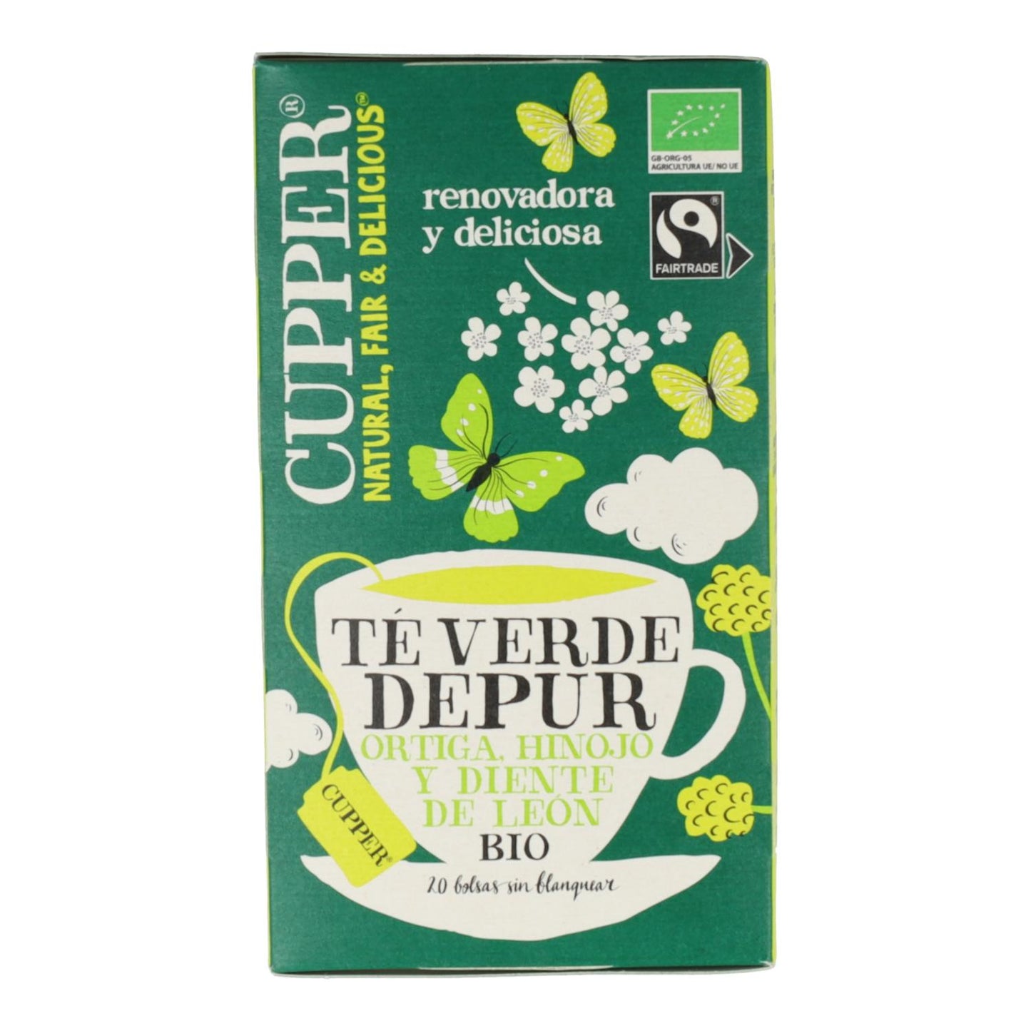 Té Verde Depur Bio Cupper 20 bolsitas