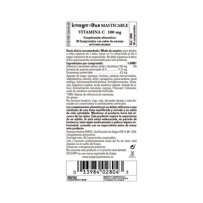 Kangavites - Vitamina C masticable, 90 comprimidos