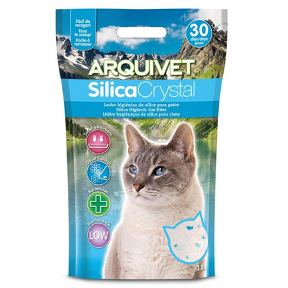 Arena de SilicaCrystal con Perfume Neutro Arquivet 3,8 L