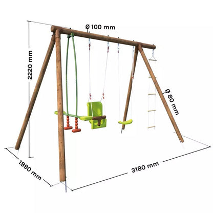 Estructura de columpio SOULET SUZON de madera