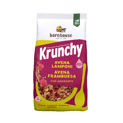 Muesli Krunchy Avena, Frambuesa y Aronia Barnhouse, 375 g
