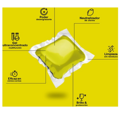 Pack 2 x Lavavajillas en gel ECO Flopp 40caps