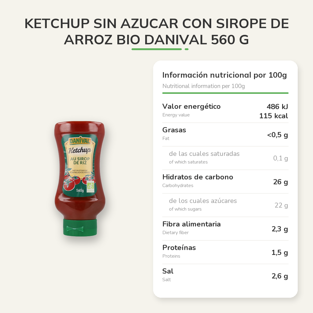 Información nutricional