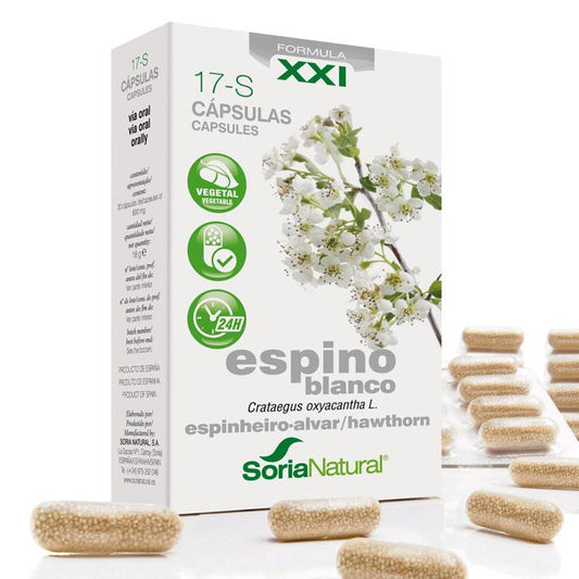 17-S Espino Blanco liberación prolongada Soria Natural, 30 cápsulas