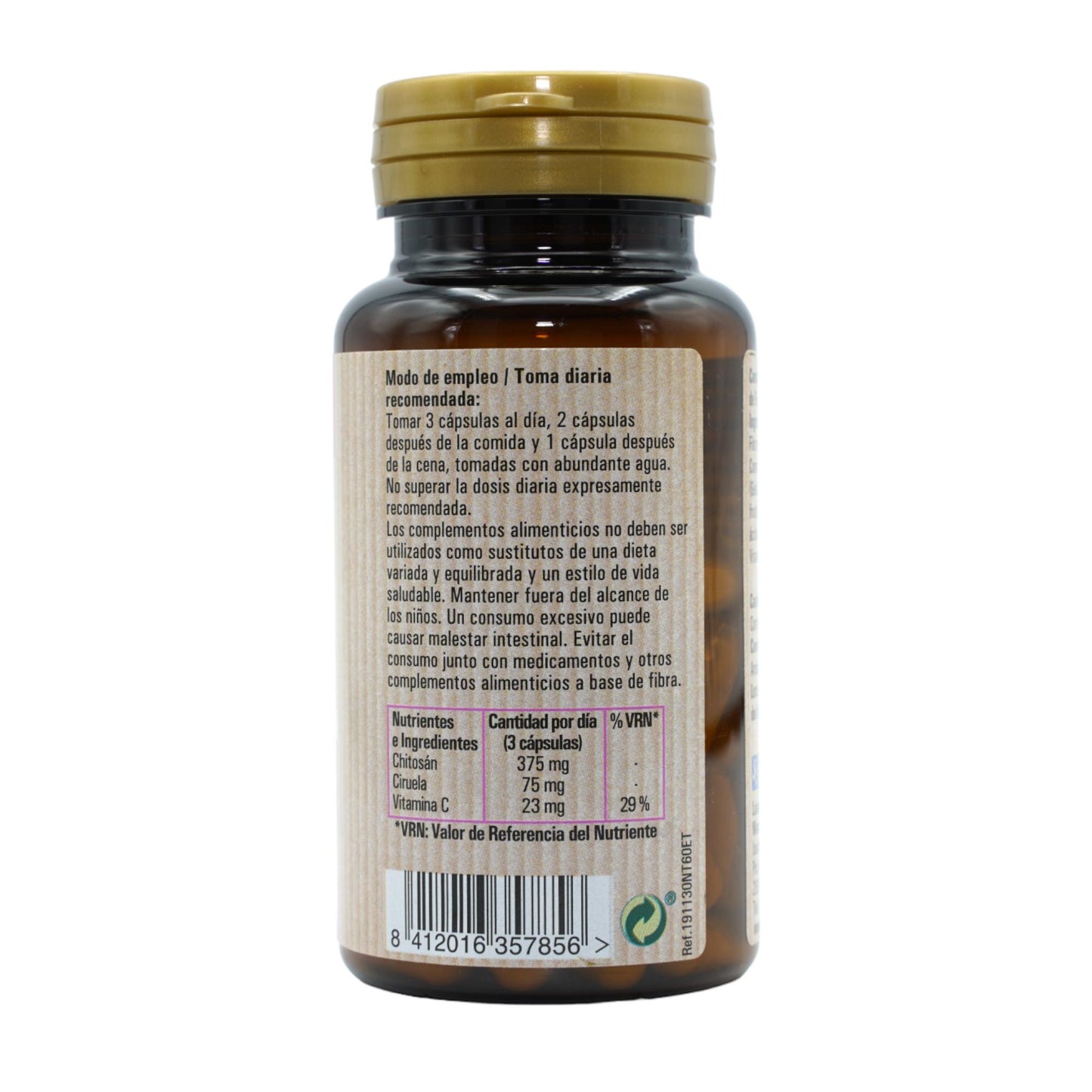 Chitosan y ciruela, 60 cáp. NaturTierra