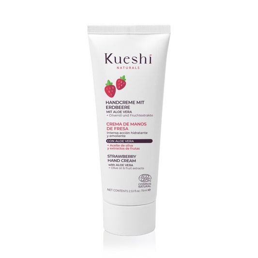 Crema de manos hidratante fresa Kueshi 75 ml