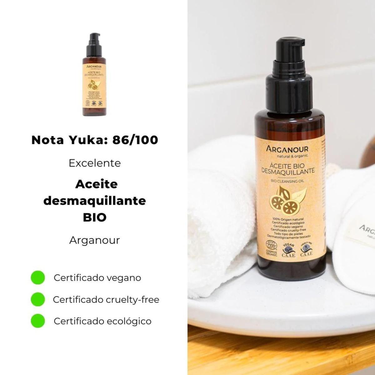 Aceite facial desmaquillante 100ml Arganour