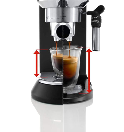 Delonghi Cafetera Bomba Espresso estrecha color negro Dedica EC685.BK