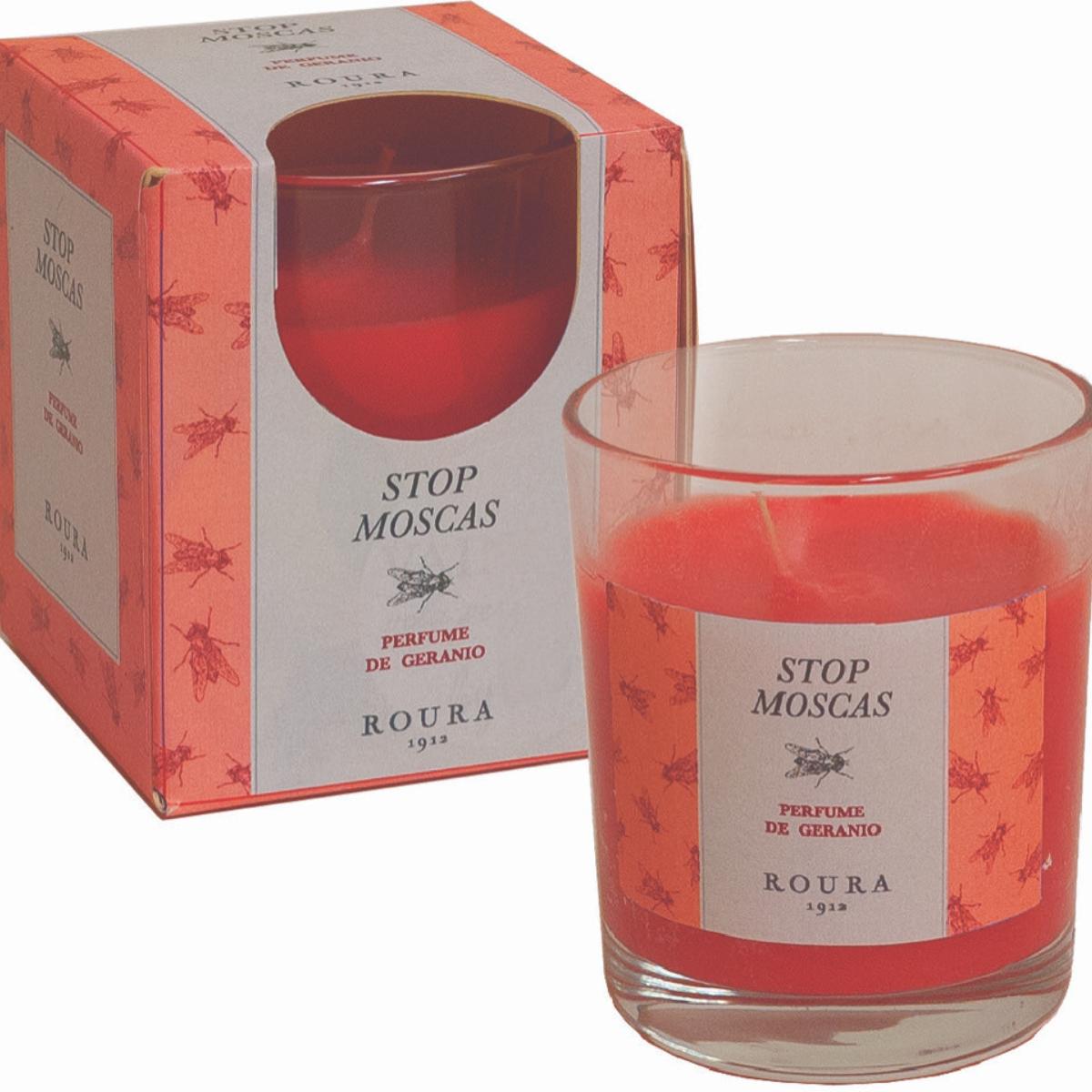 Vela vaso Stop Moscas Geranium Roura
