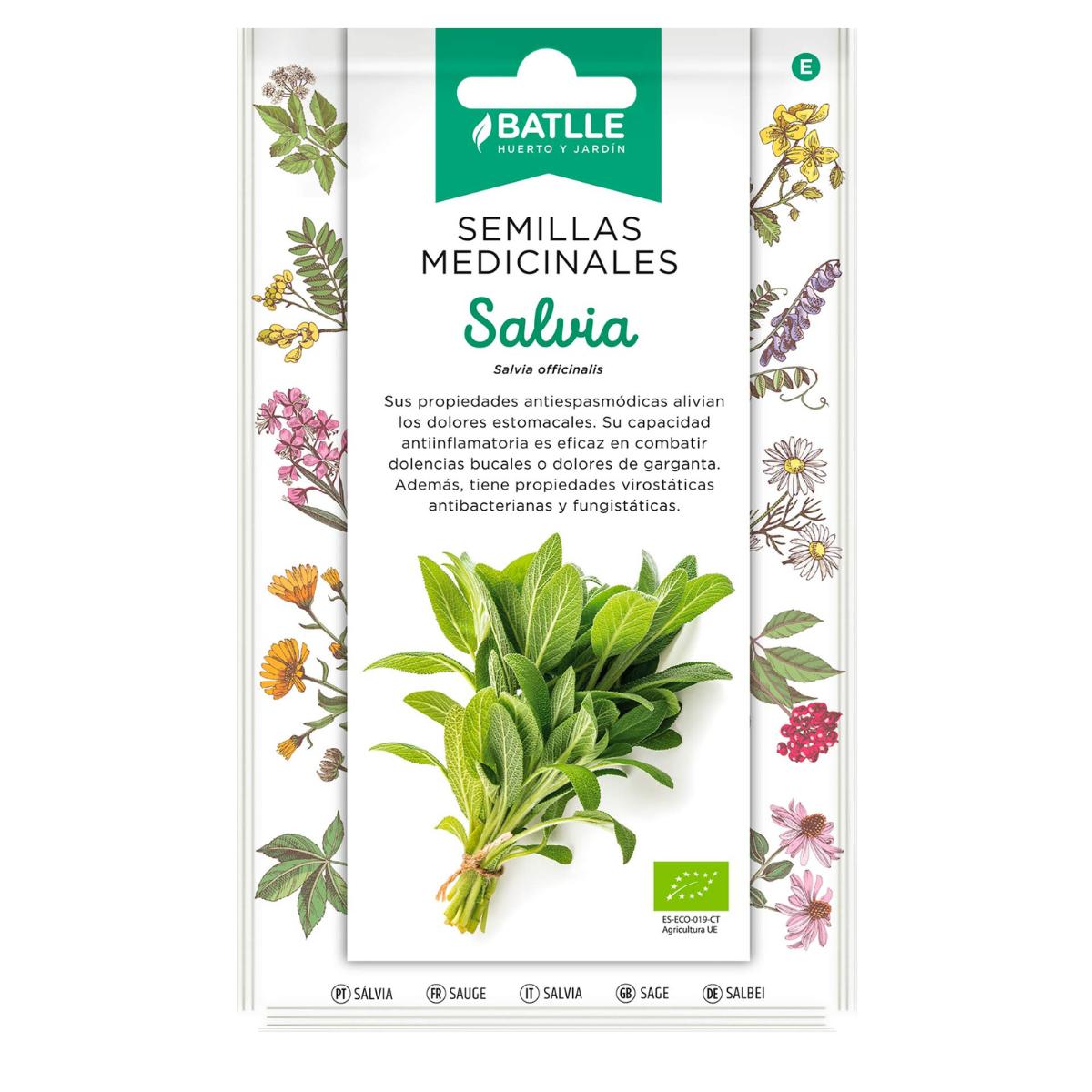 Semillas medicinales ecológicas de Salvia Batlle