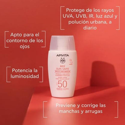 Reparación Antiedad Diaria SPF50 Bee Sun Safe Apivita 100 ml
