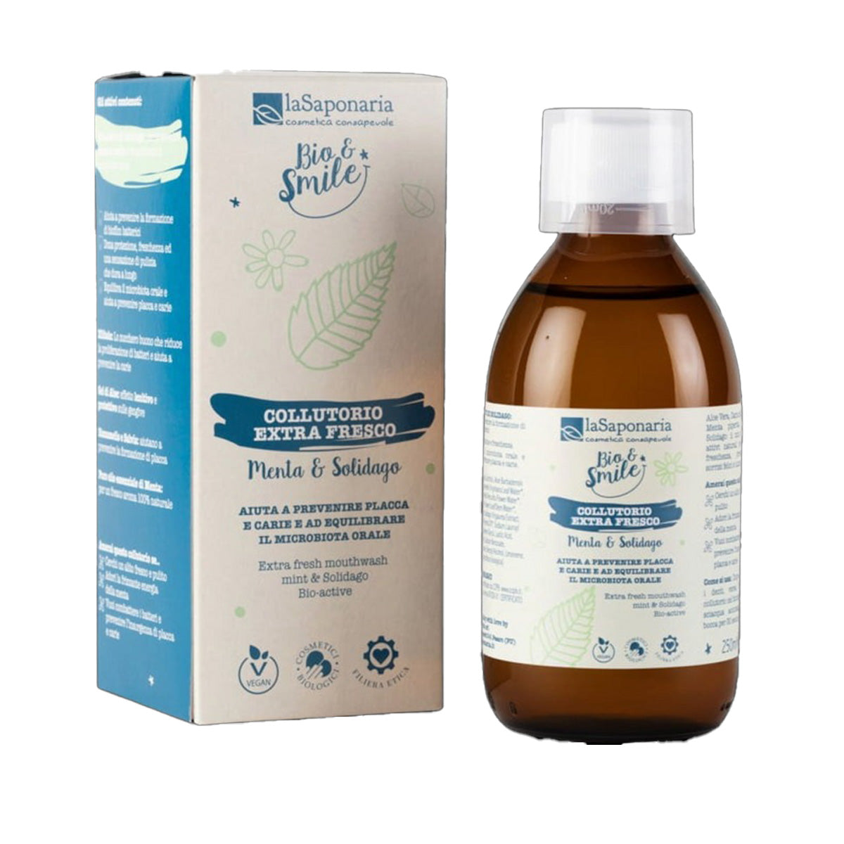 Enguaje bucal Extra fresco con Menta y Solidago 250 g