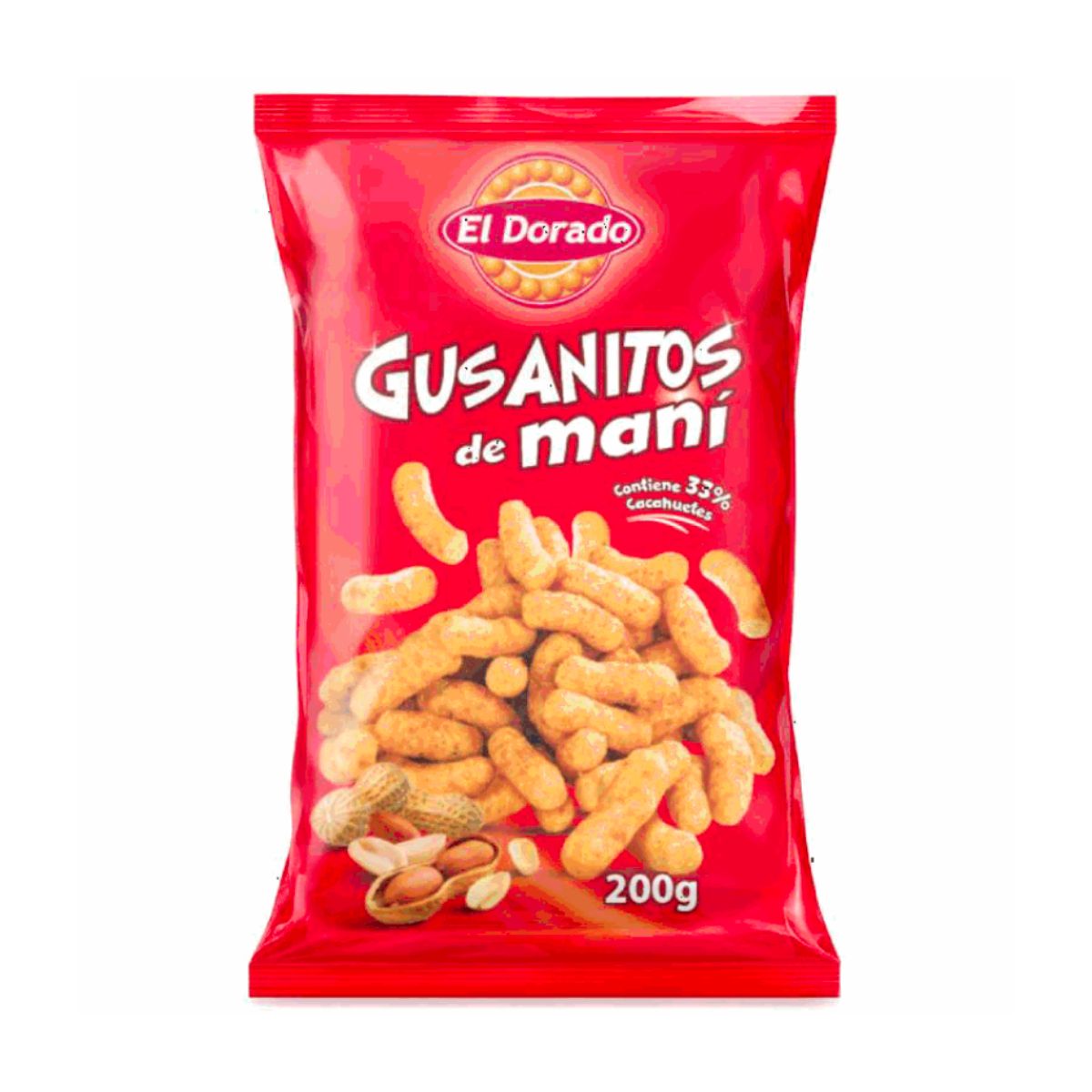 Gusanitos de Maní El Dorado 200g