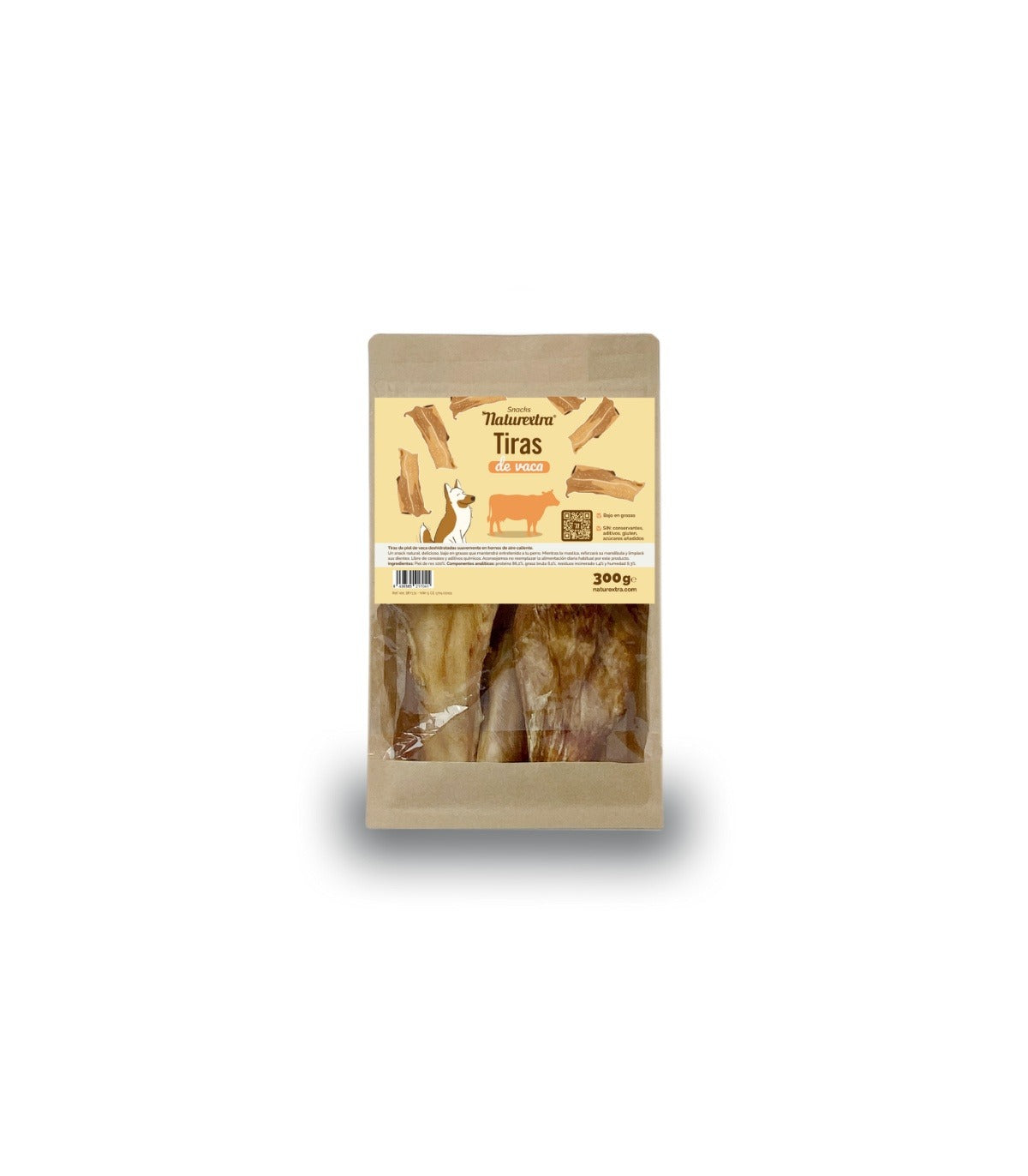 Tiras de piel de vaca Naturextra 300g