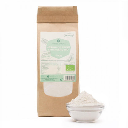 Harina de Trigo Sarraceno ECO, Sin Gluten, Planeta Huerto, 500 g