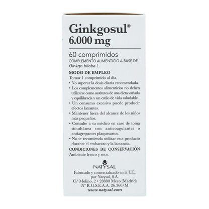Ginkgosul Natysal 60 Caps