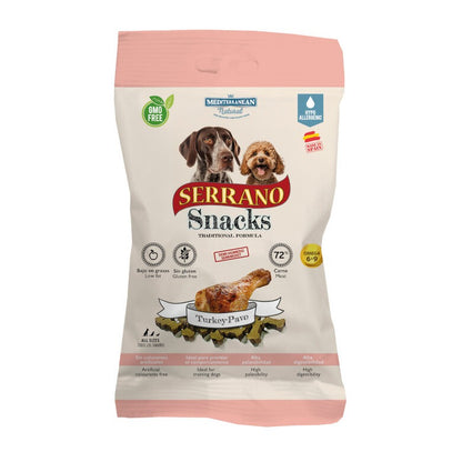 Serrano Snacks de pavo para perros 100 g Mediterranean