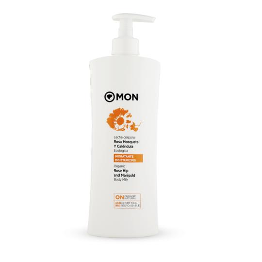 Leche Corporal Rosa Mosqueta y Caléndula Eco Mon, 500 ml