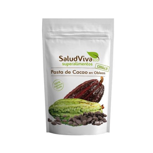 Pasta de cacao en obleas ECO 250 g, Salud Viva