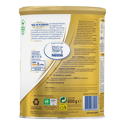 Nan Supremepro 1 Leche de inicio desde el primer día Nestlé 800 g