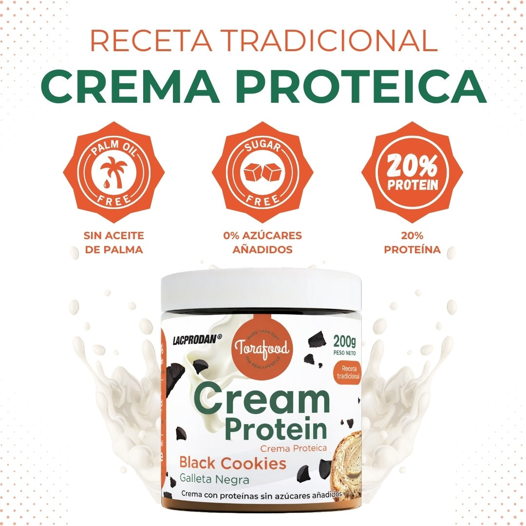 Crema Proteica Chips Black Cookie Torafood 200g