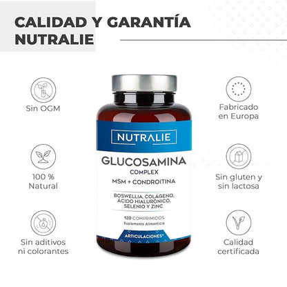 Nutralie Glucosamina Complex + MSN + Condroitina articulaciones 120 comprimidos