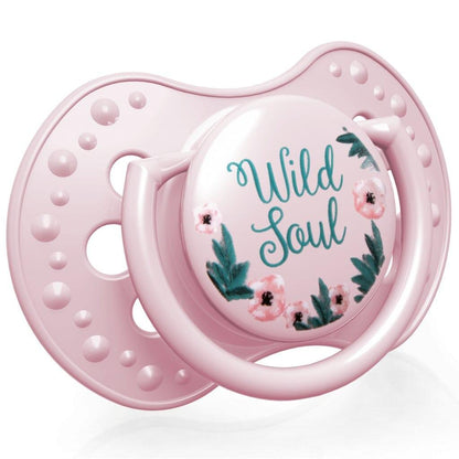 Chupetes dinámicos LOVI Wild Soul rosa/beige (2 ud.) 6-18 meses