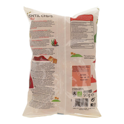 Chips de Lentejas y Chili Bio Lima 90 g