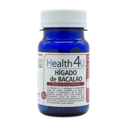H4U Hígado de Bacalao 60 cápsulas blandas de 800 mg