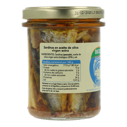 Sardinas en conserva Bio Biocop 138 g
