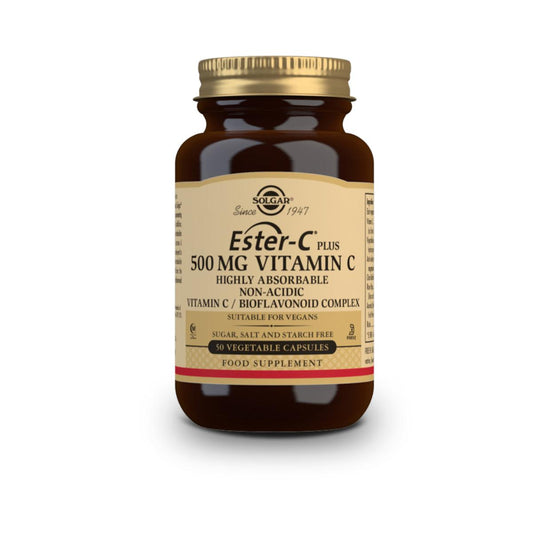 Ester C plus Vitamina C, 50 cápsulas vegetales de 500mg