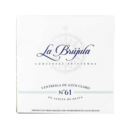 Ventresca de atún claro en aceite de oliva La Brujula 266 g