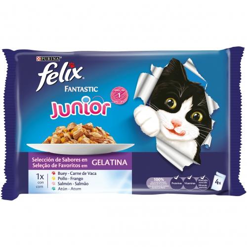 FELIX Fantastic Junior Gelatina 4x85g