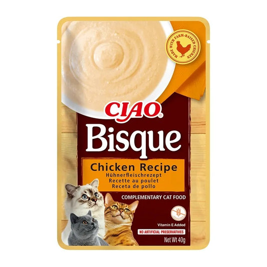 Puré Ciao Bisque de Pollo para Gatos Churu 40 g